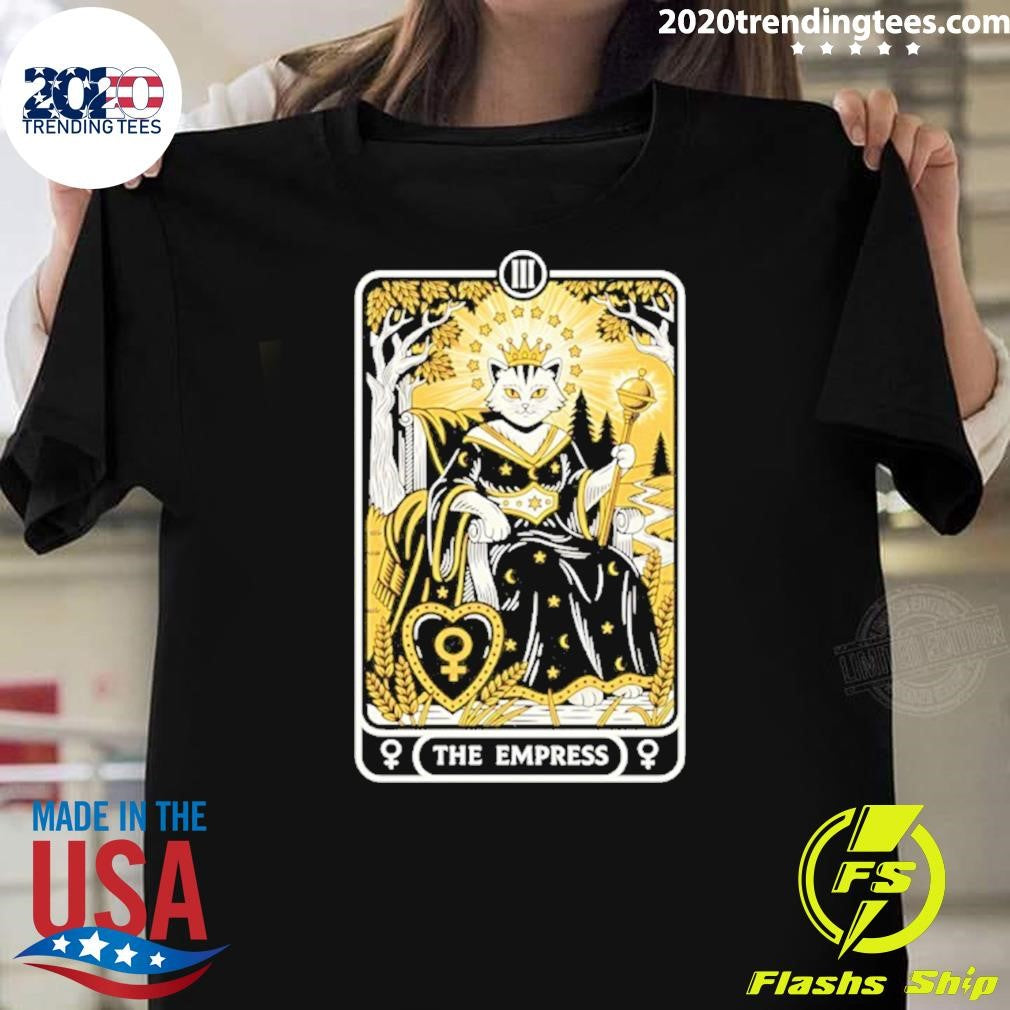 The Feline Empress Tarot Card Shirt
