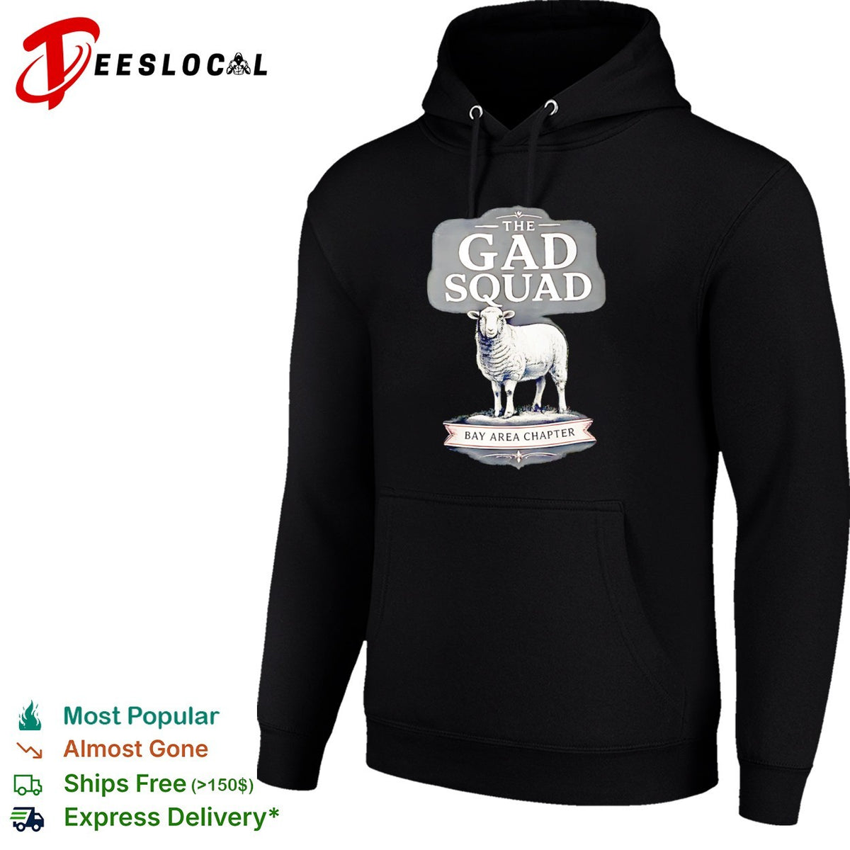 The Gad Squad Bay Area Chapter Sheep shirt