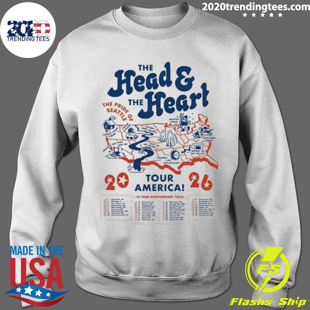 The Head And The Heart Map Tour 2026 Shirt