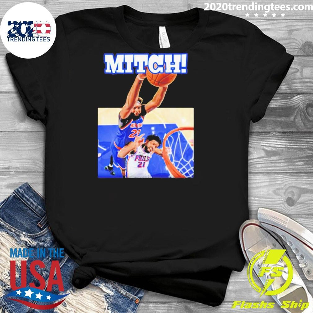 The Knicks Game 4 Mitch Joel Embiid Vs Mitchell Robinson Nba Moment Art Shirt