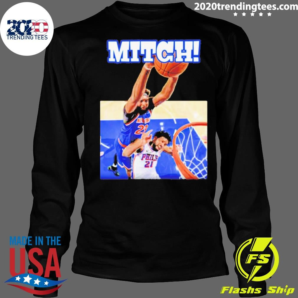 The Knicks Game 4 Mitch Joel Embiid Vs Mitchell Robinson Nba Moment Art Shirt