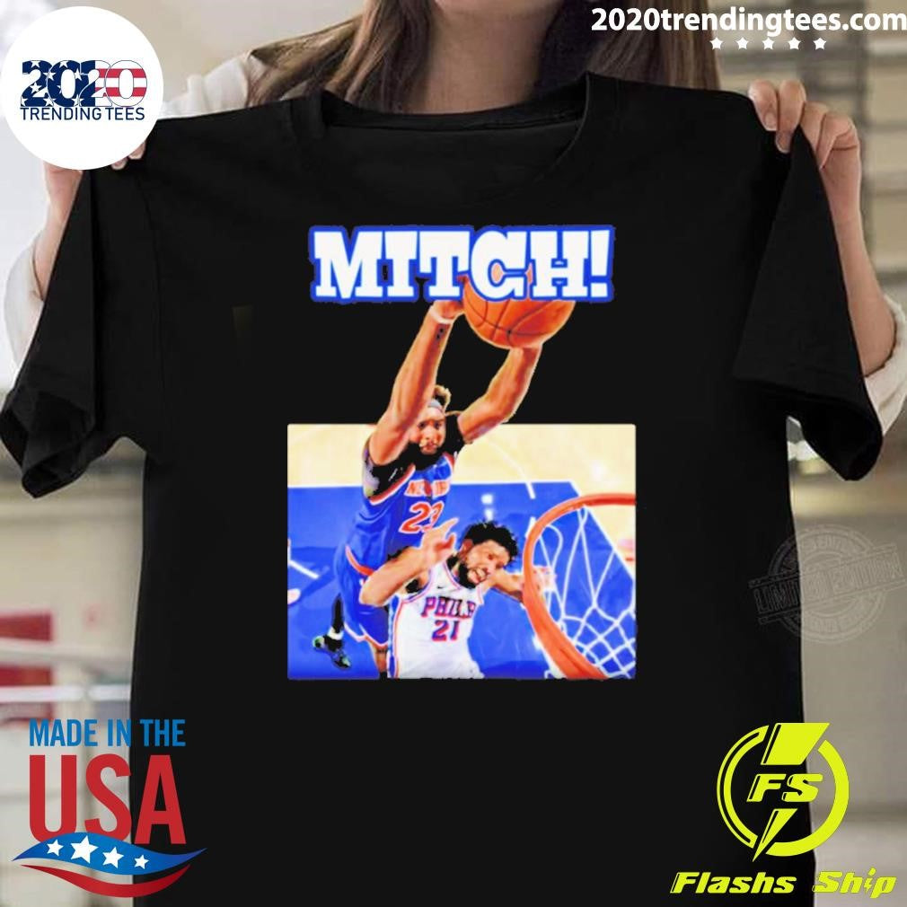 The Knicks Game 4 Mitch Joel Embiid Vs Mitchell Robinson Nba Moment Art Shirt