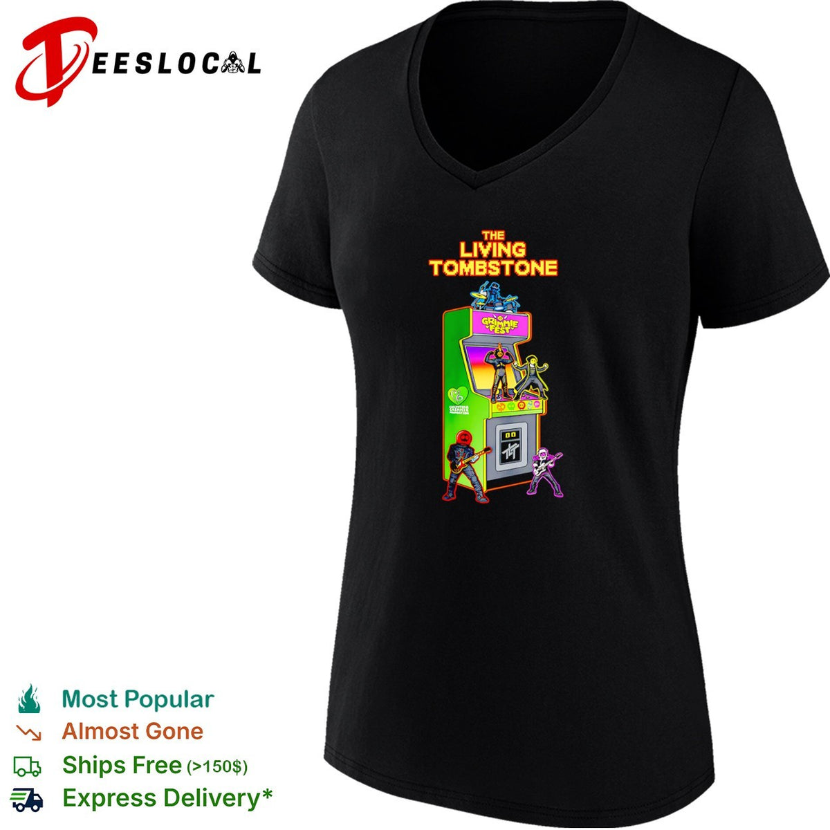 The Living Tombstone Grimmie Fest Christina Grimmie Foundation arcade cabinet shirt