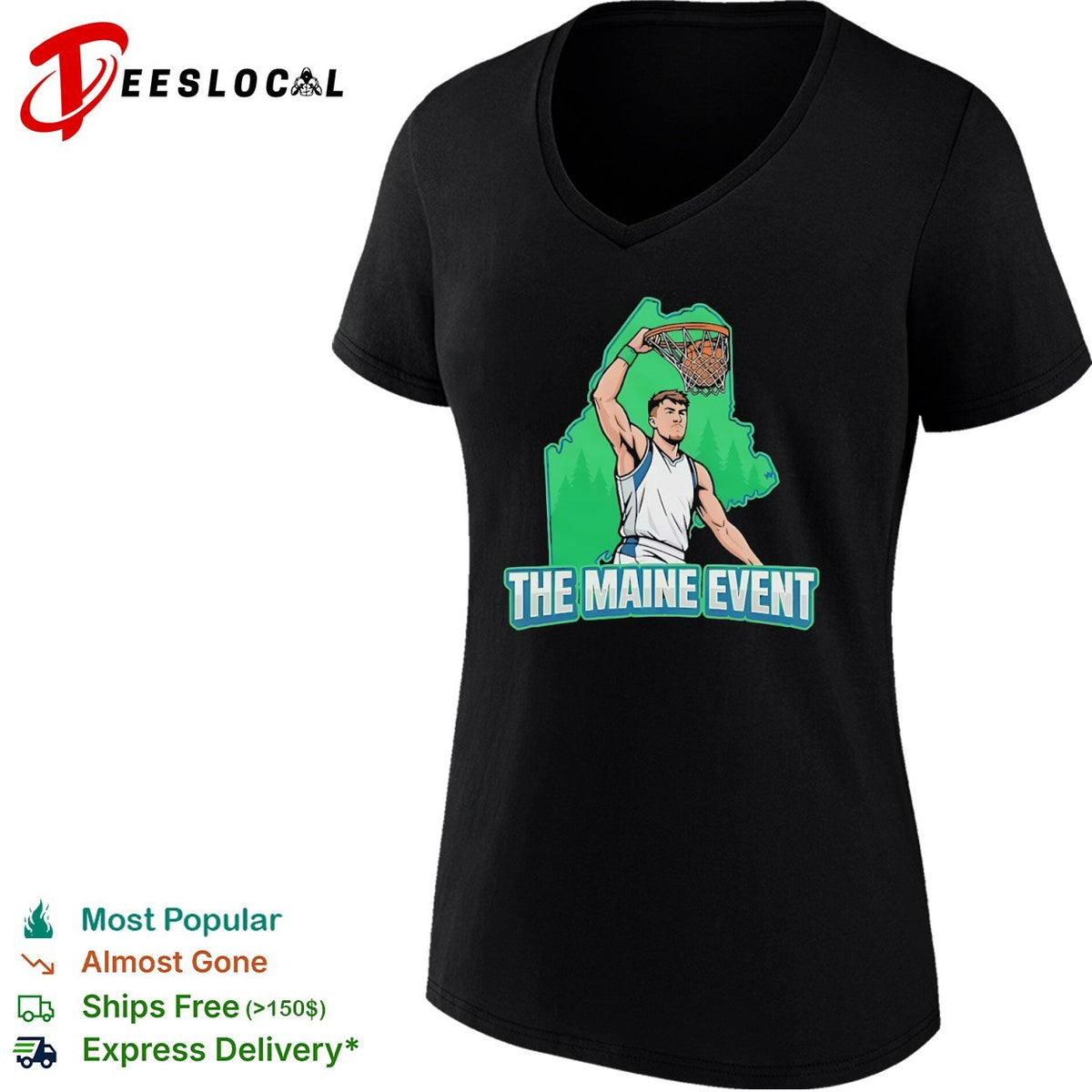 The Maine Event basketball player shirt