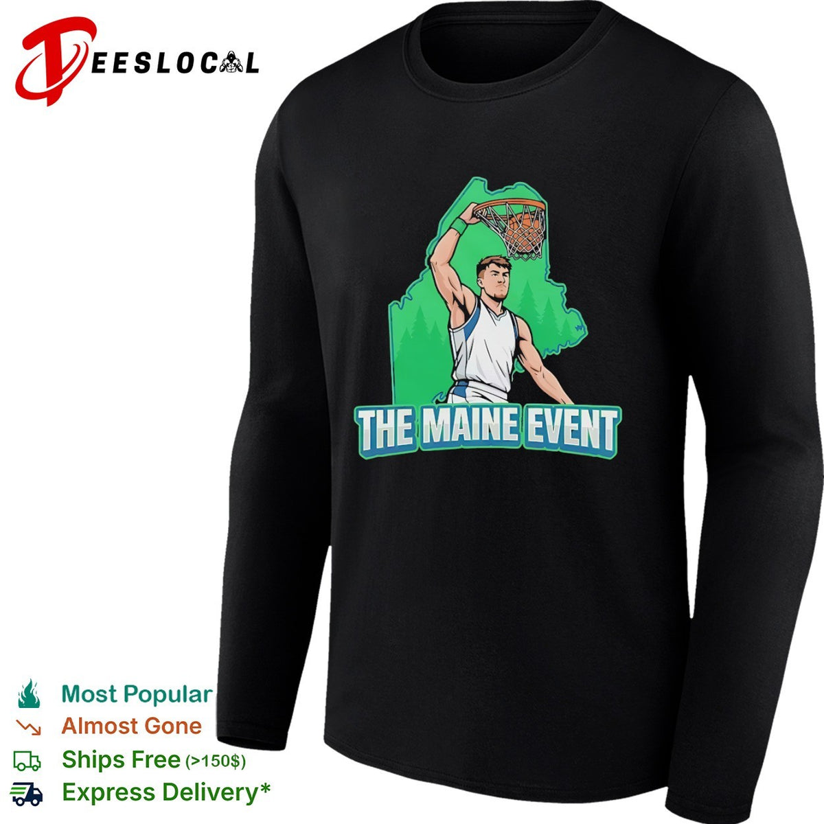 The Maine Event basketball player shirt