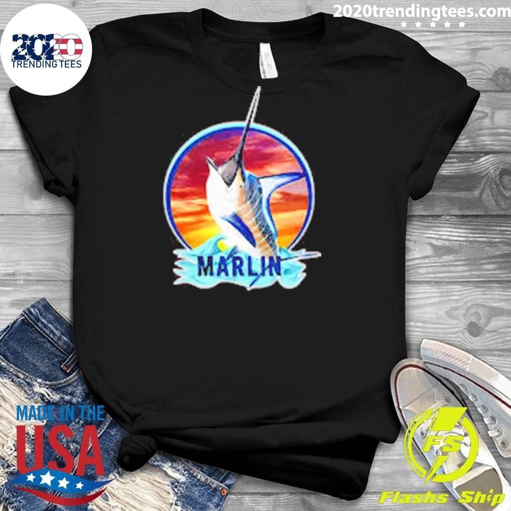 The Marlin Fish In Deep Sea Fishing Shirt