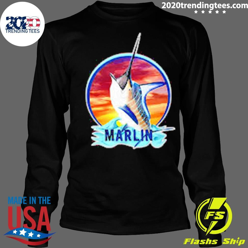The Marlin Fish In Deep Sea Fishing Shirt