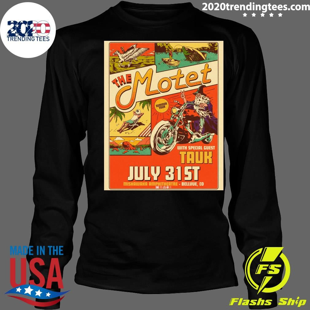 The Motet With Special Guest Tauk In Mishawaka Amphitheatre Bellvue CO On July 31st 2026 Tour Shirt