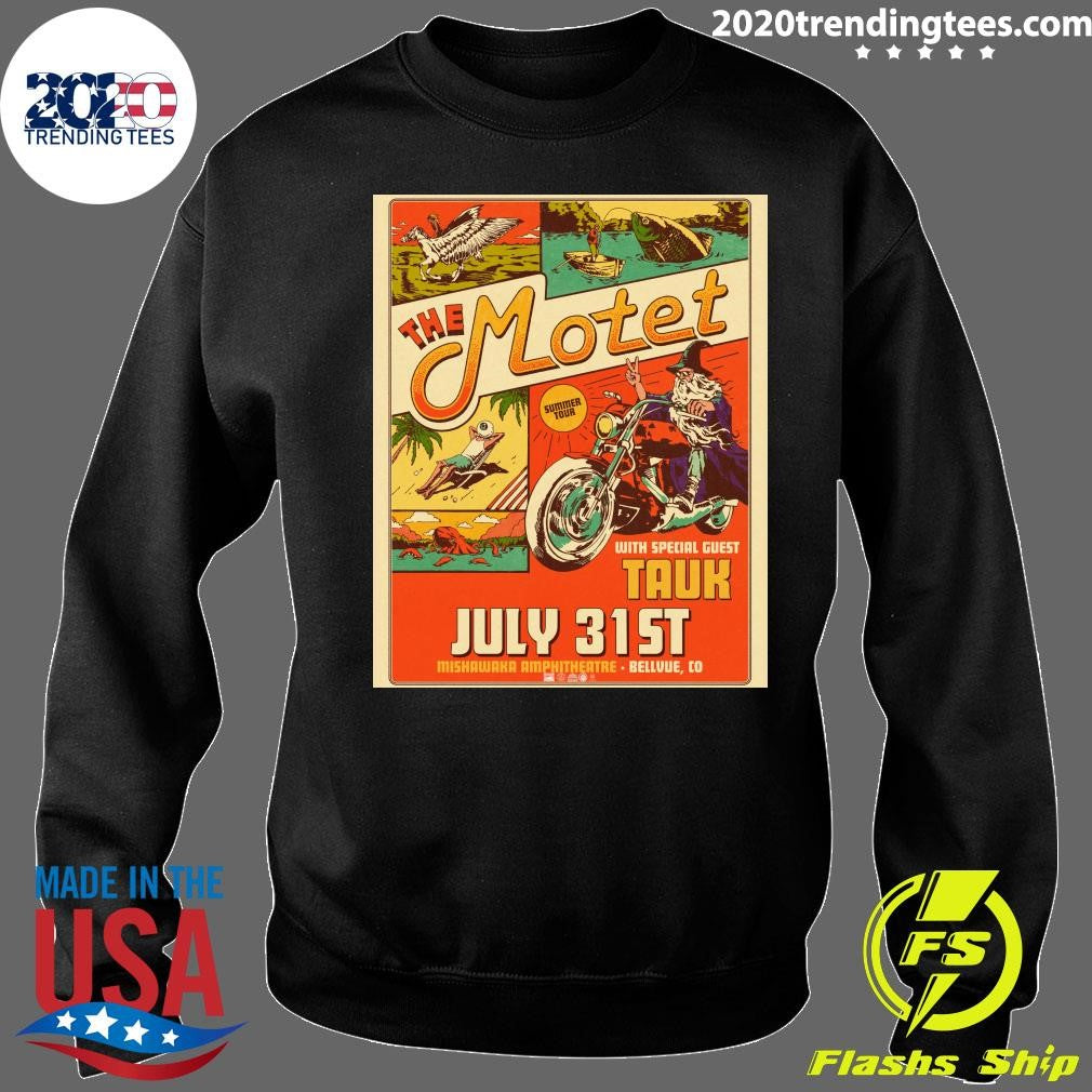 The Motet With Special Guest Tauk In Mishawaka Amphitheatre Bellvue CO On July 31st 2026 Tour Shirt