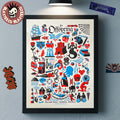 The Offspring Hamburg Germany 2025 Event Poster At Barclays Arena On October 28 2025 Home Decor Poster Canvas