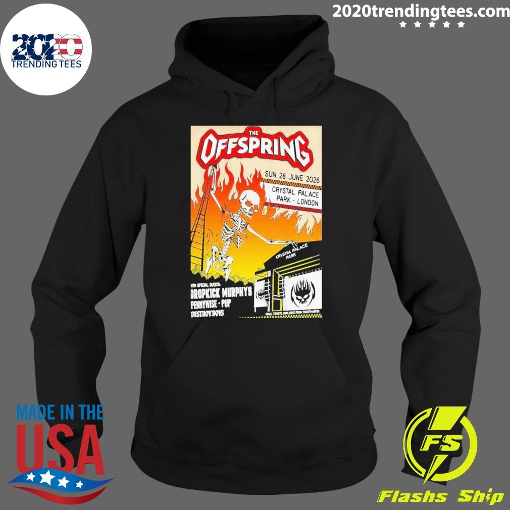 The Offspring June 28 2026 Concert Crystal Palace Park London Poster Shirt