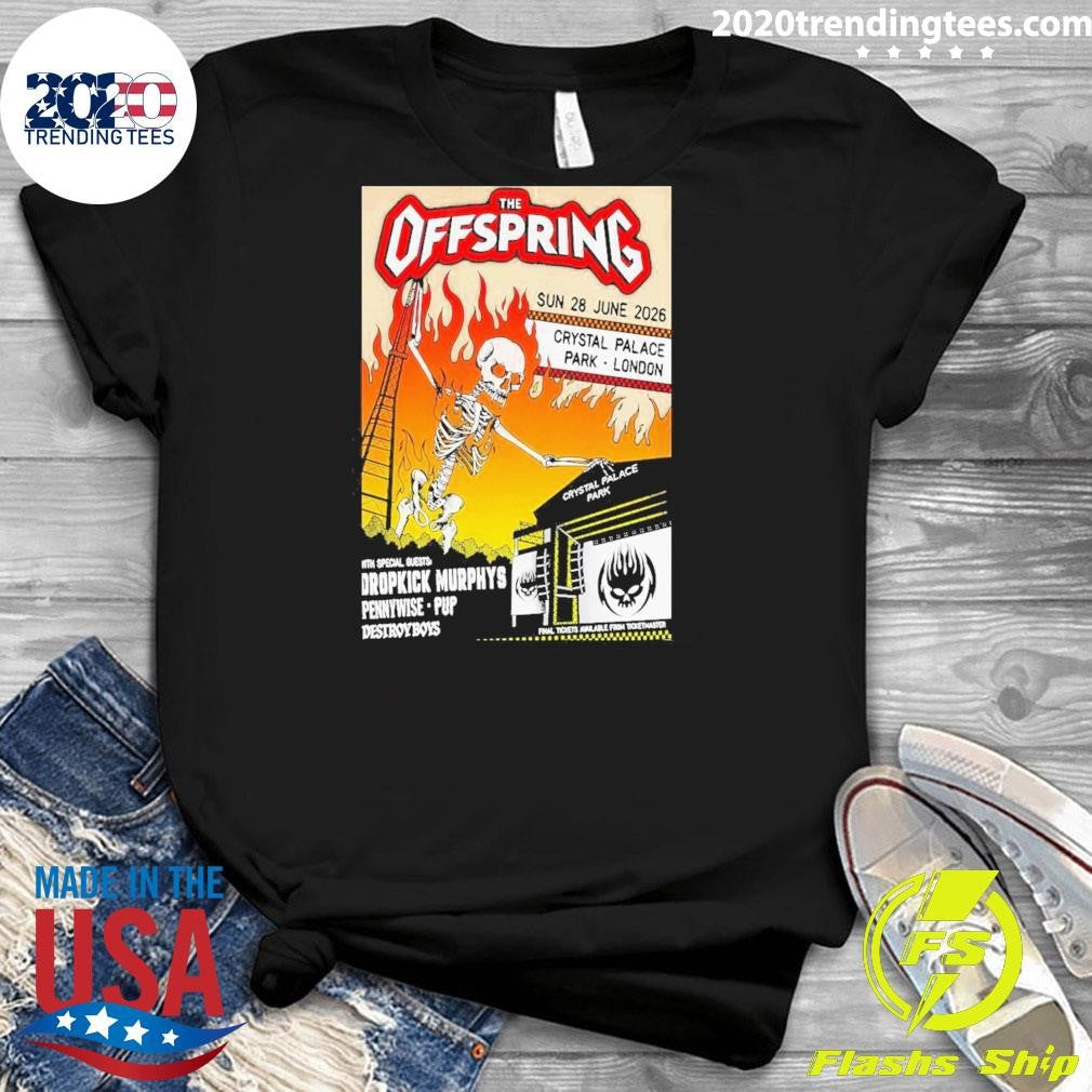 The Offspring June 28 2026 Concert Crystal Palace Park London Poster Shirt