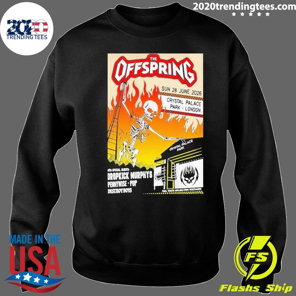 The Offspring June 28 2026 Concert Crystal Palace Park London Poster Shirt