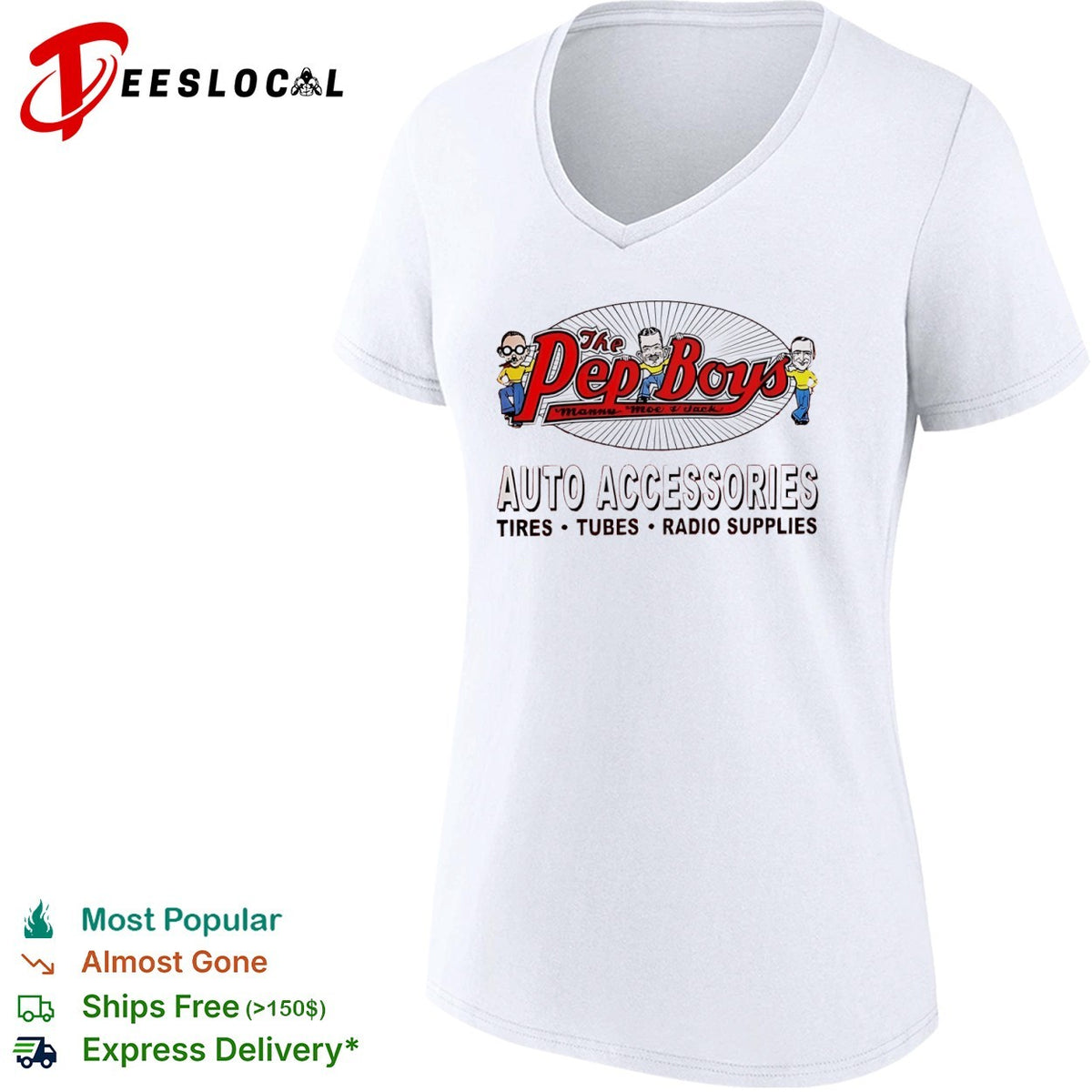 The Pep Boys Manny Moe and Jack Auto Accessories Tires Tubes Radio Supplies shirt