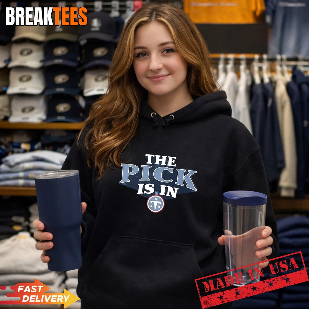 The Pick is in Tennessee Titans Football T-Shirt