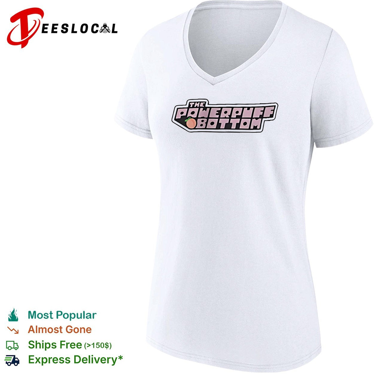 The Power Puff Bottom Gender retro logo shirt
