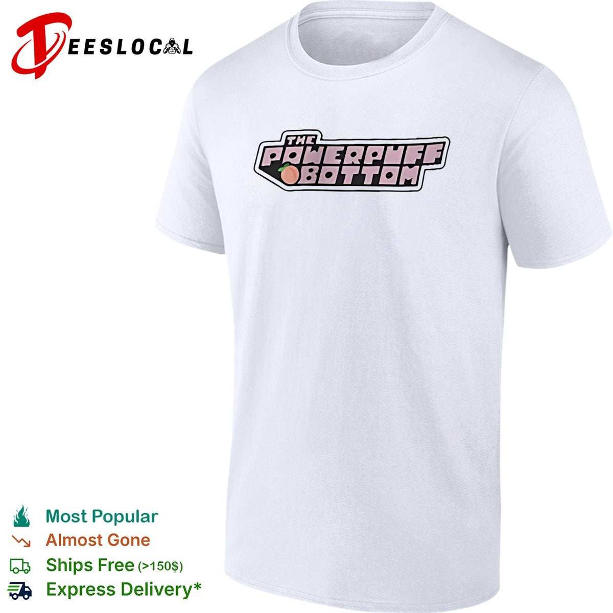 The Power Puff Bottom Gender retro logo shirt