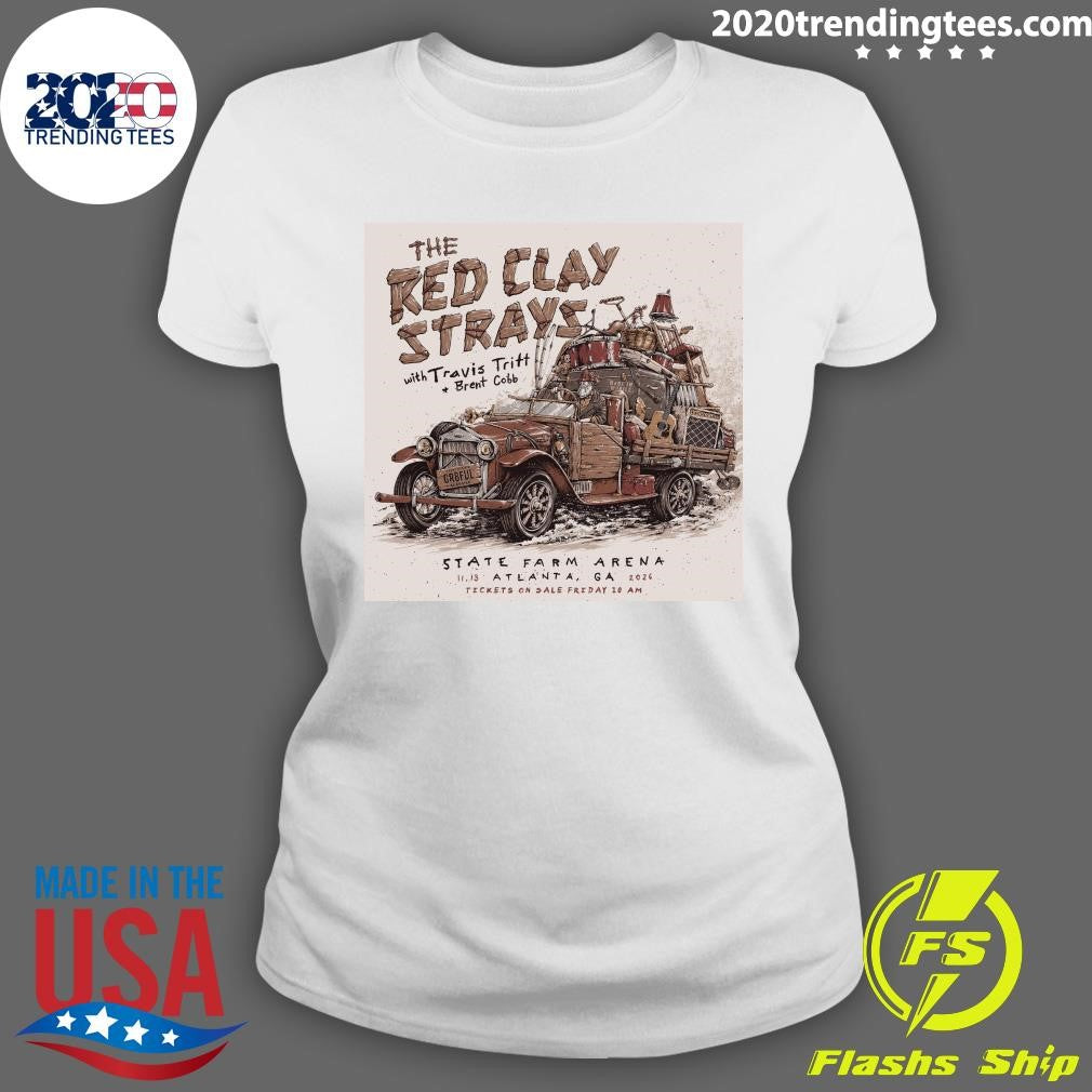 The Red Clay Strays With Travis Tritt Brent Cobb 11.13.2026 Atlanta, GA Shirt