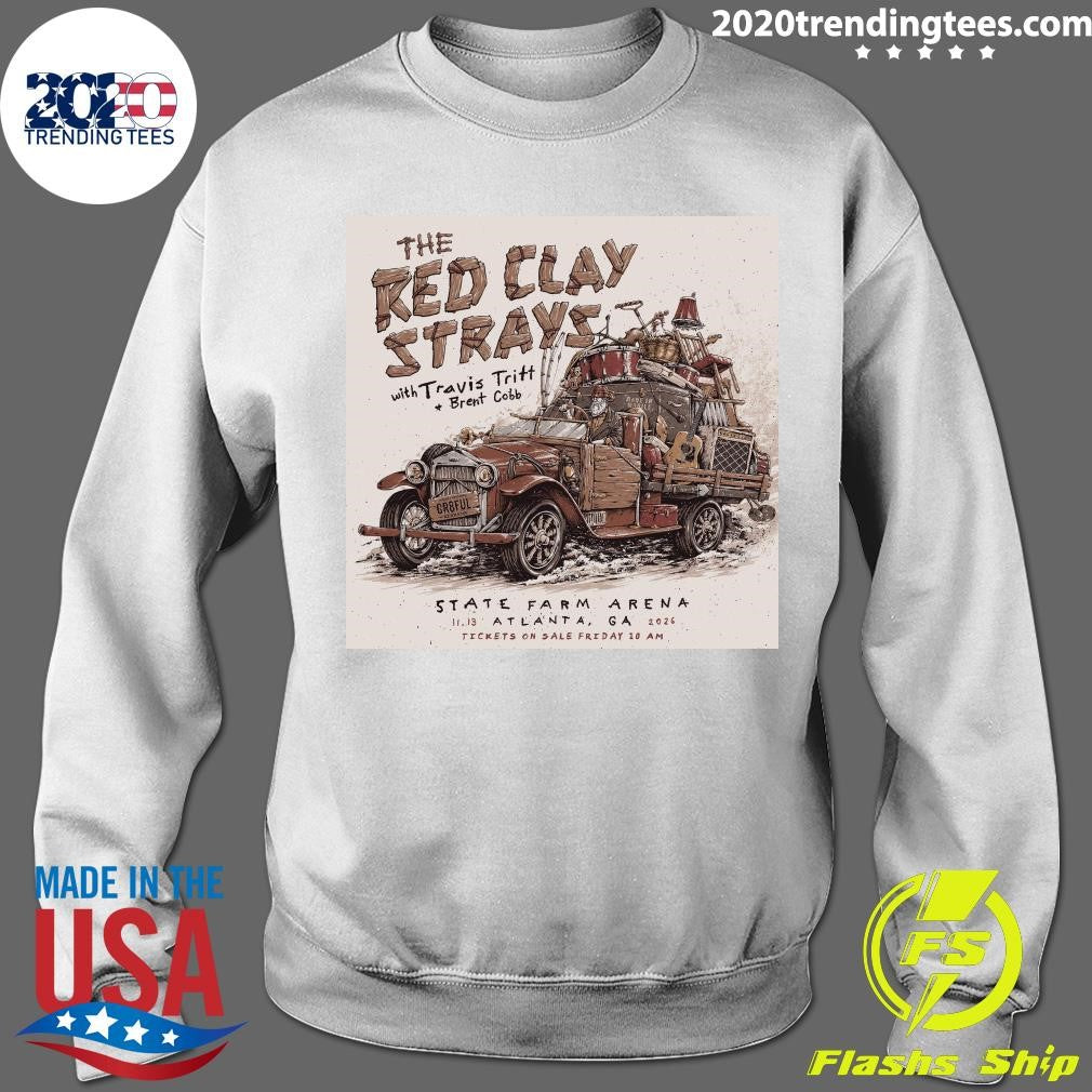The Red Clay Strays With Travis Tritt Brent Cobb 11.13.2026 Atlanta, GA Shirt