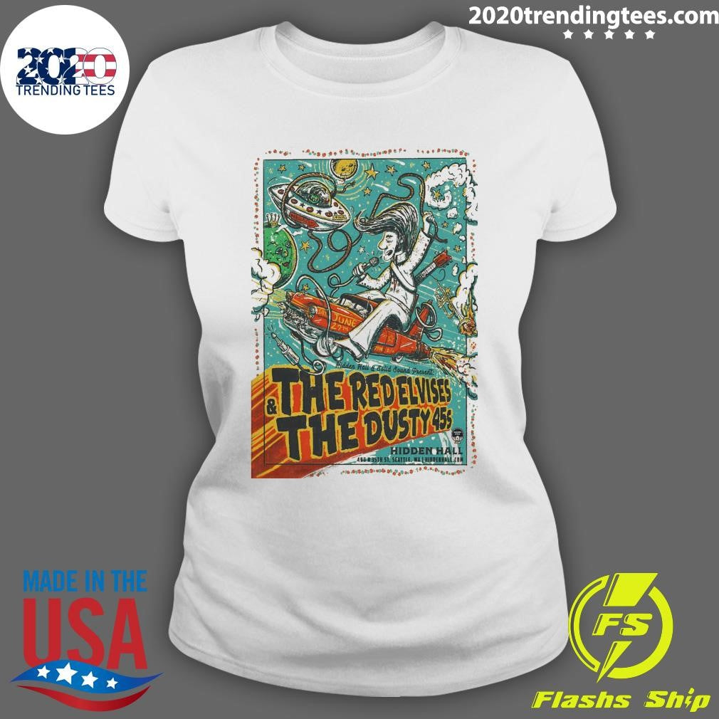 The Red Elvises And The Dusty 45s 6.27.2926 Seattle WA Shirt