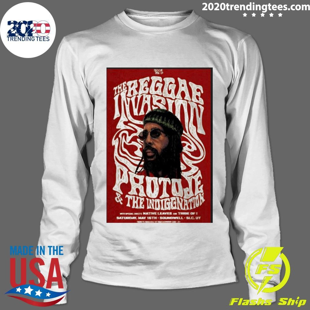 The Reggae Invasion, Protoje And The Indiggnation Salt Lake City May 16 2026 Poster Shirt