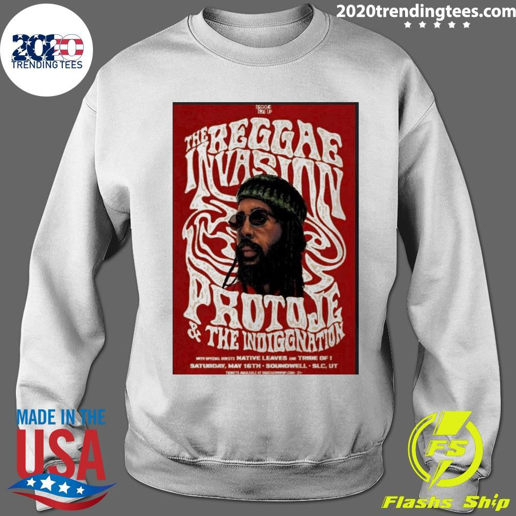 The Reggae Invasion, Protoje And The Indiggnation Salt Lake City May 16 2026 Poster Shirt