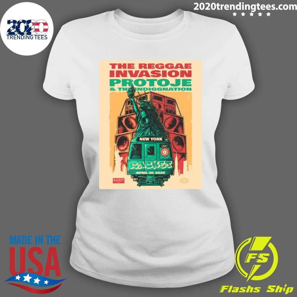 The Reggae Invasion Protoje & The Indiggnation New York Racket April 30. 2026 Shirt