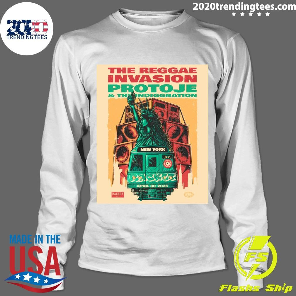 The Reggae Invasion Protoje & The Indiggnation New York Racket April 30. 2026 Shirt