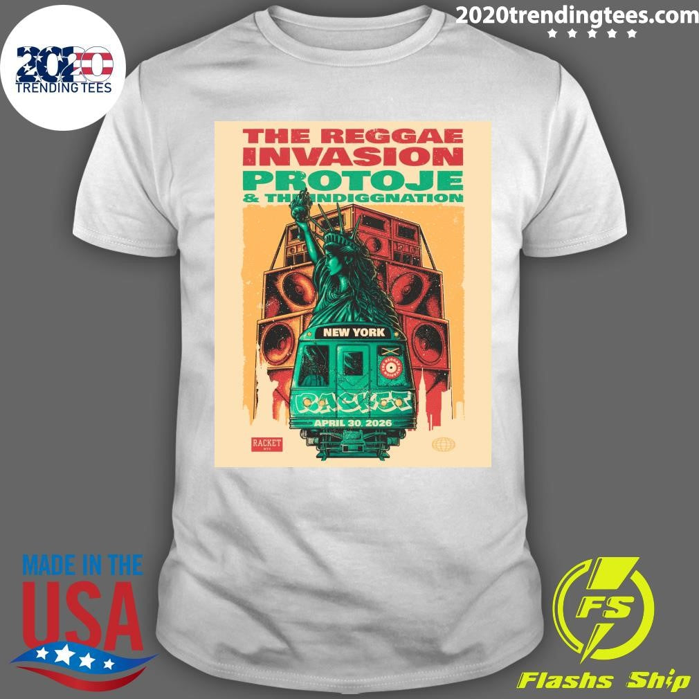 The Reggae Invasion Protoje & The Indiggnation New York Racket April 30. 2026 Shirt