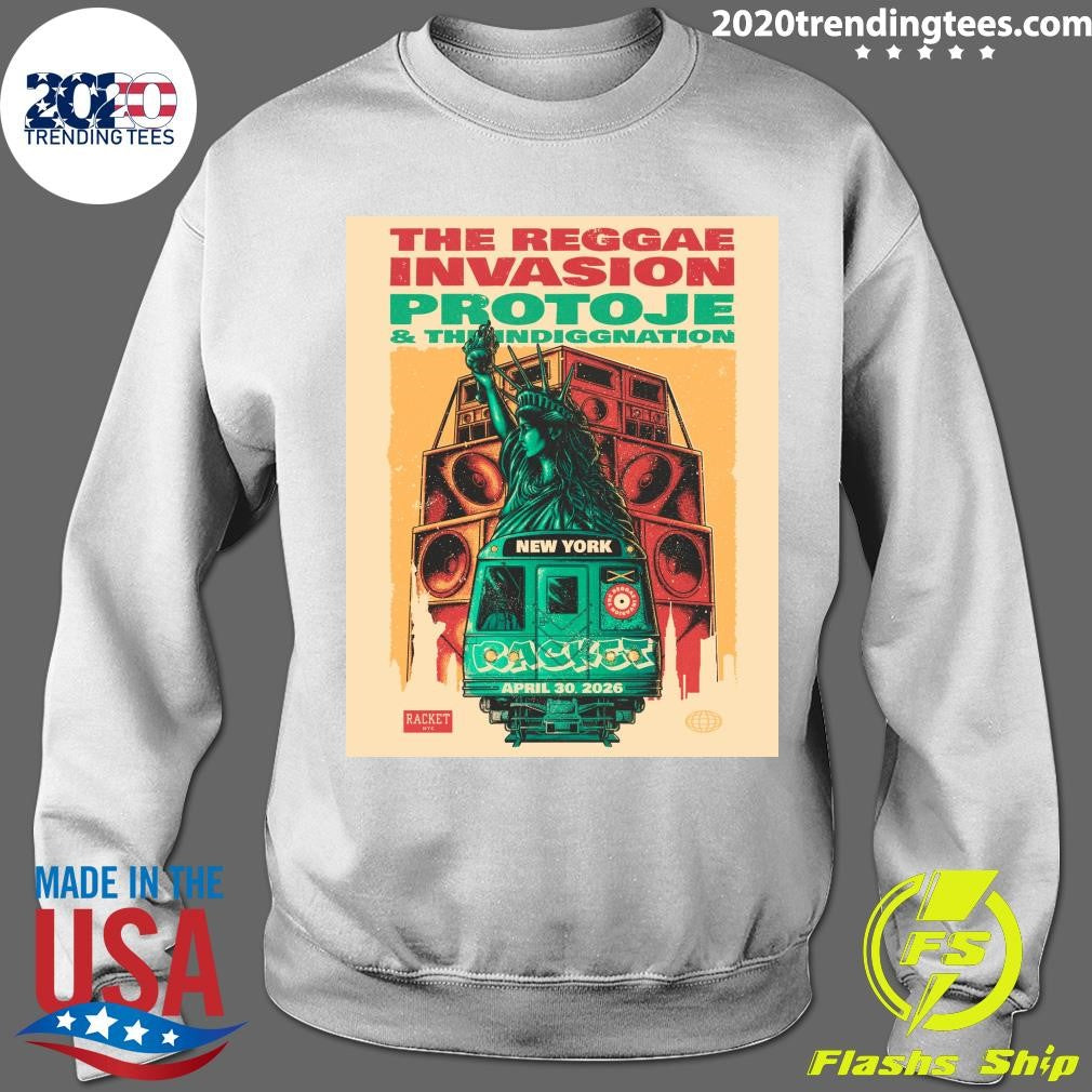 The Reggae Invasion Protoje & The Indiggnation New York Racket April 30. 2026 Shirt