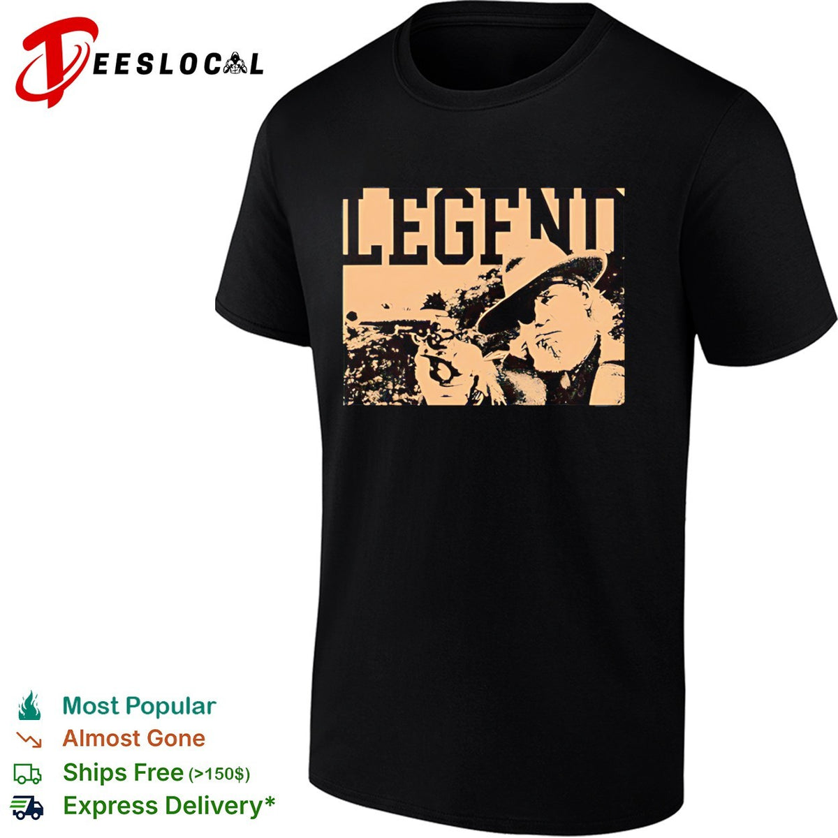 The Rooster Legend Marshal Reuben J. Cogburn vintage shirt