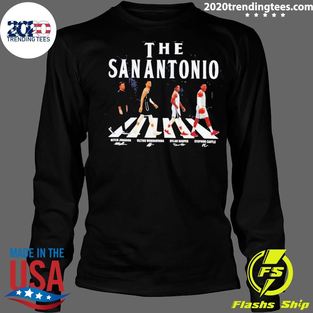 The San Antonio Mitch Johnson Victor Wembanyama Dylan Harper Stephon Castle Abbey Road Shirt