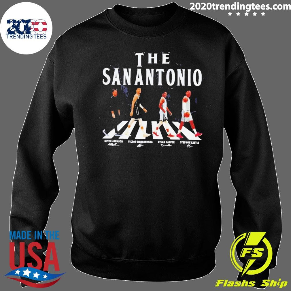 The San Antonio Mitch Johnson Victor Wembanyama Dylan Harper Stephon Castle Abbey Road Shirt