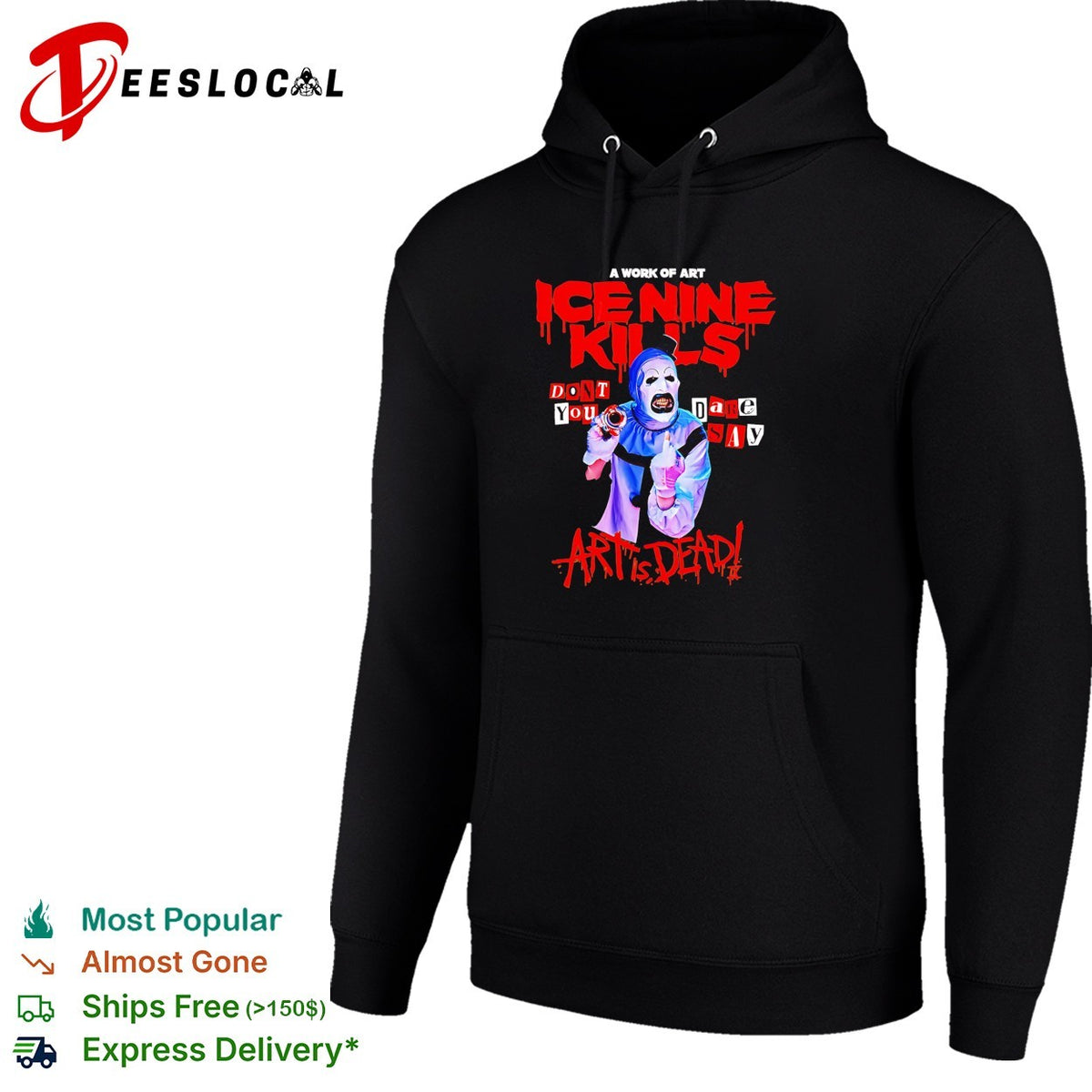 The Silver Scream Welcome To Horrorwood Europe Tour 2026 Art The Clown Don’t You Dare Say Art Is Dead shirt