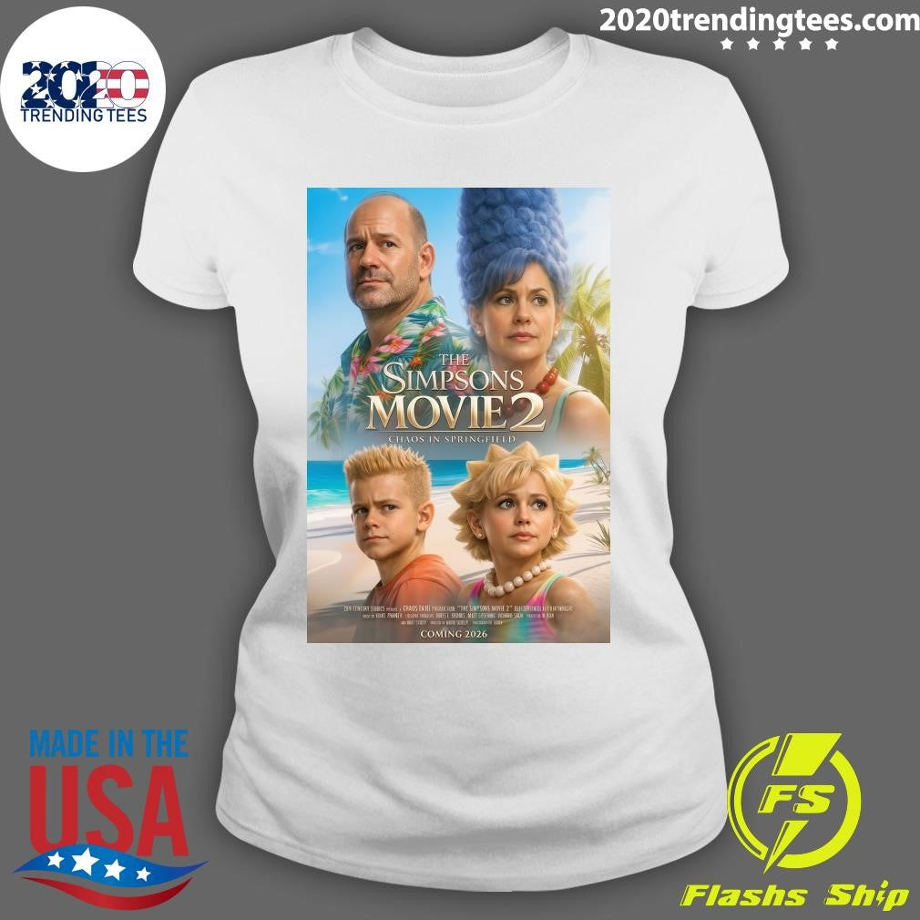 The Simpsons Movie 2 Chaos in Springfield Coming 2026 Shirt