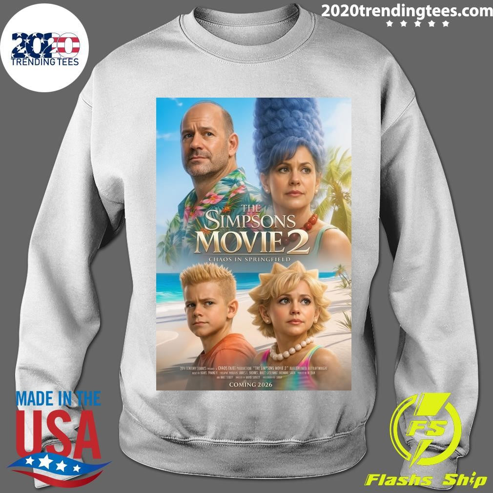 The Simpsons Movie 2 Chaos in Springfield Coming 2026 Shirt