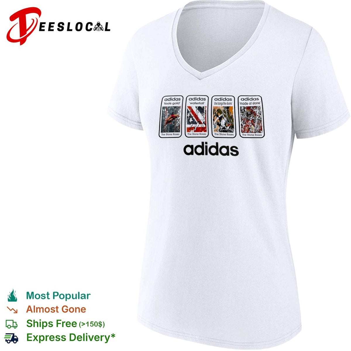 The Stone Roses fools gold waterfall she bangs the drums made of stone shirt