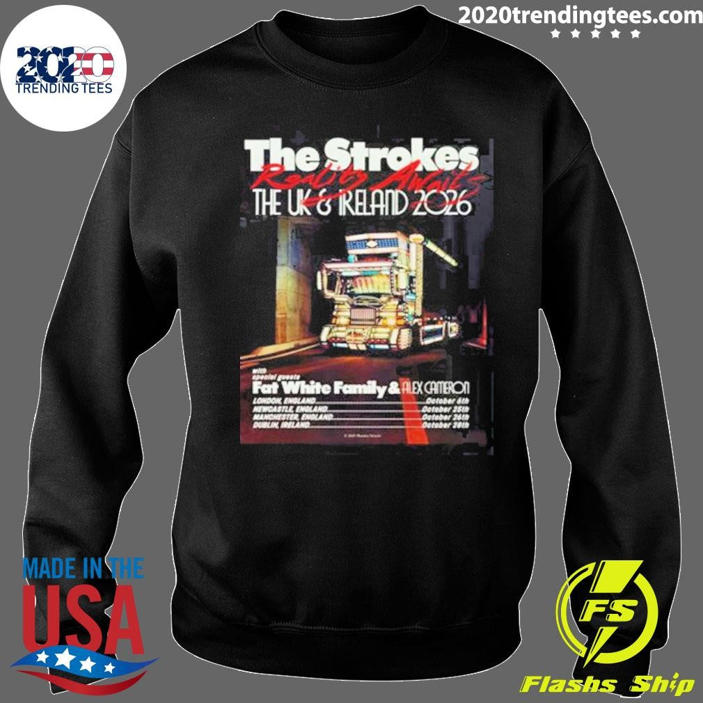 The Strokes Reality Awaits The UK And Ireland 2026 Tour Shirt