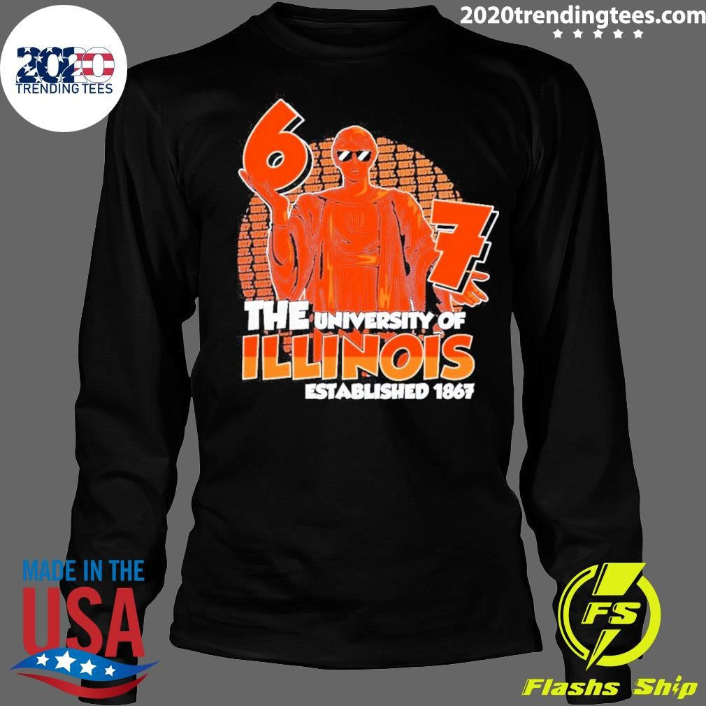 The University Of Illinois Fighting Illini Established 1867 2026 Ncaa Division I Men’s Basketball Shirt