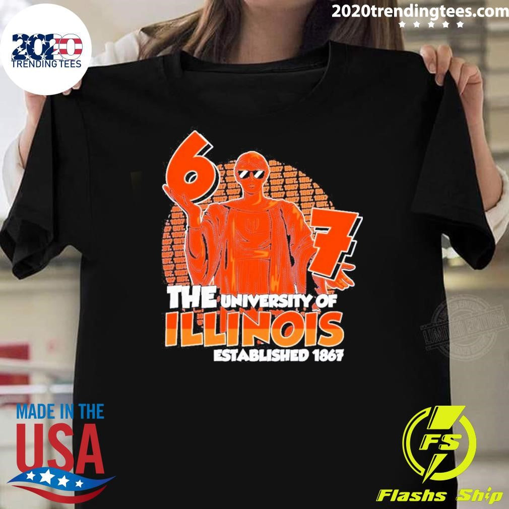 The University Of Illinois Fighting Illini Established 1867 2026 Ncaa Division I Men’s Basketball Shirt