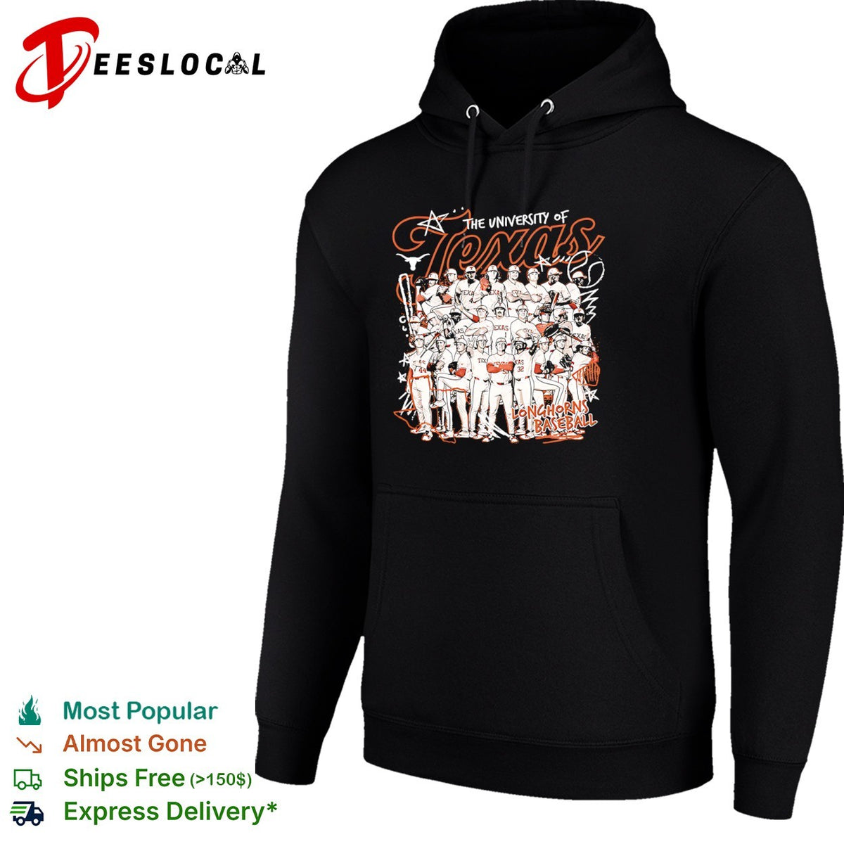 The University of Texas Longhorns Baseball Team Roster Texas Longhorns NCAA shirt