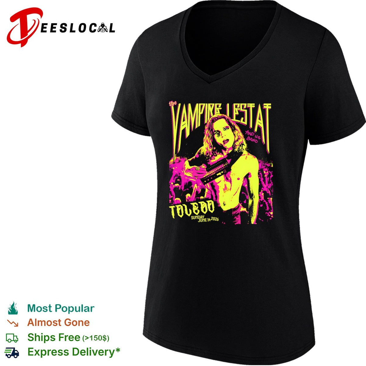 The Vampire Lestat and His Band Toledo 2026 shirt