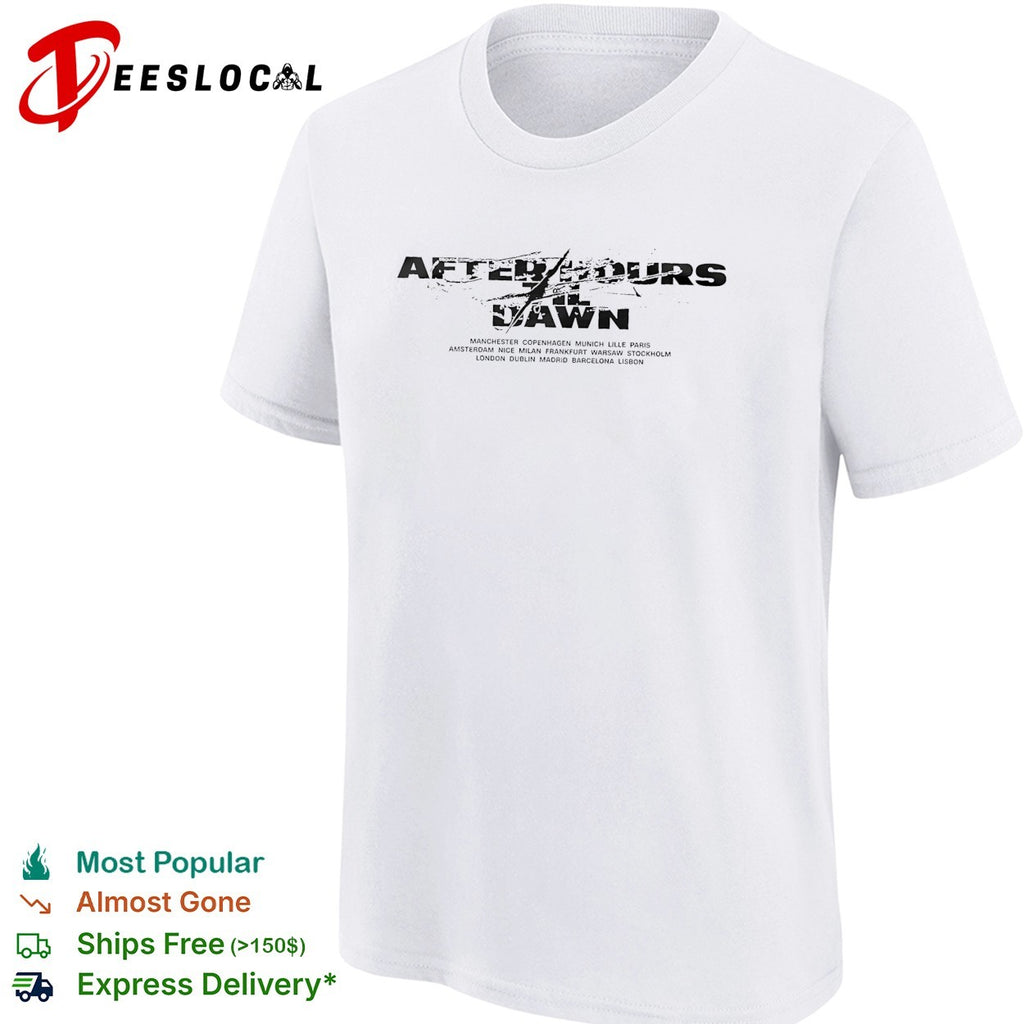 The Weeknd After Hours Til Dawn 2026 Europe And UK XO shirt