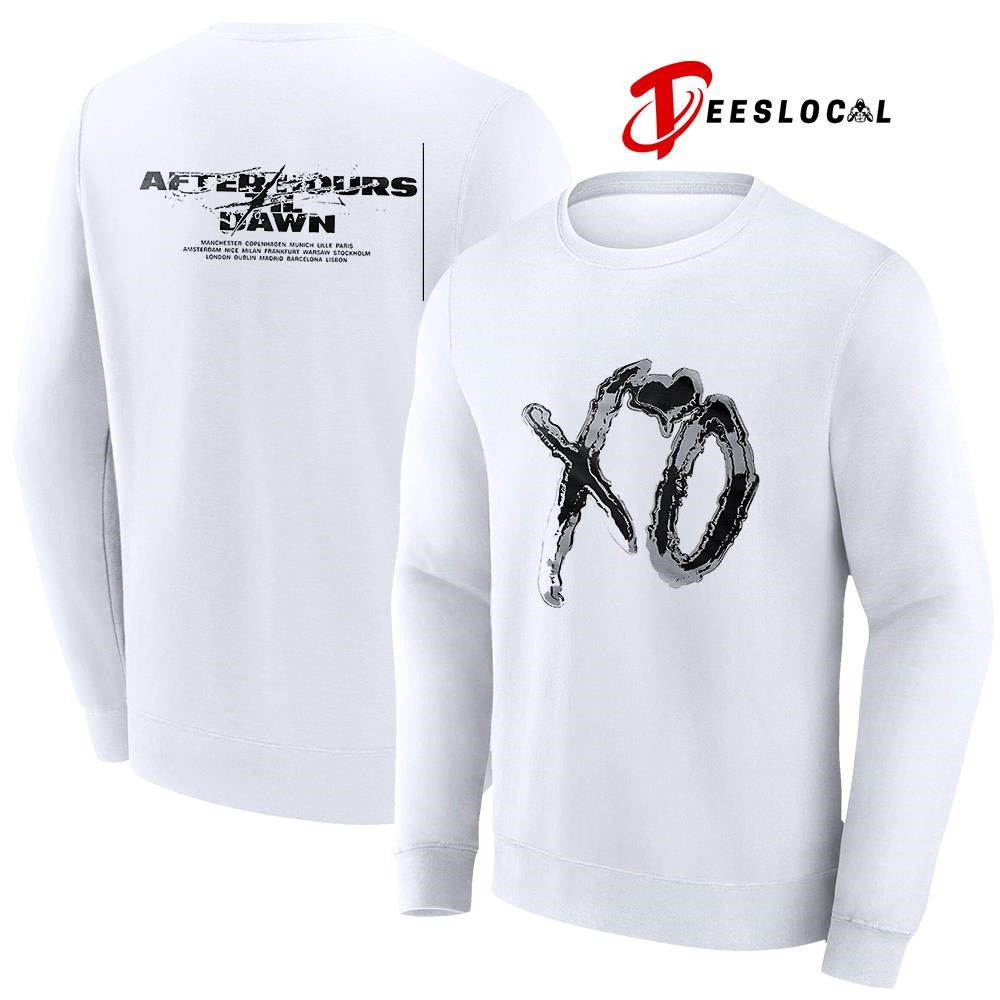 The Weeknd After Hours Til Dawn Europe and UK XO stadium shirt