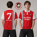 The White Stripes X Third Man Records Seven Nation Army FC 2026 Red And White Football Jersey Kit