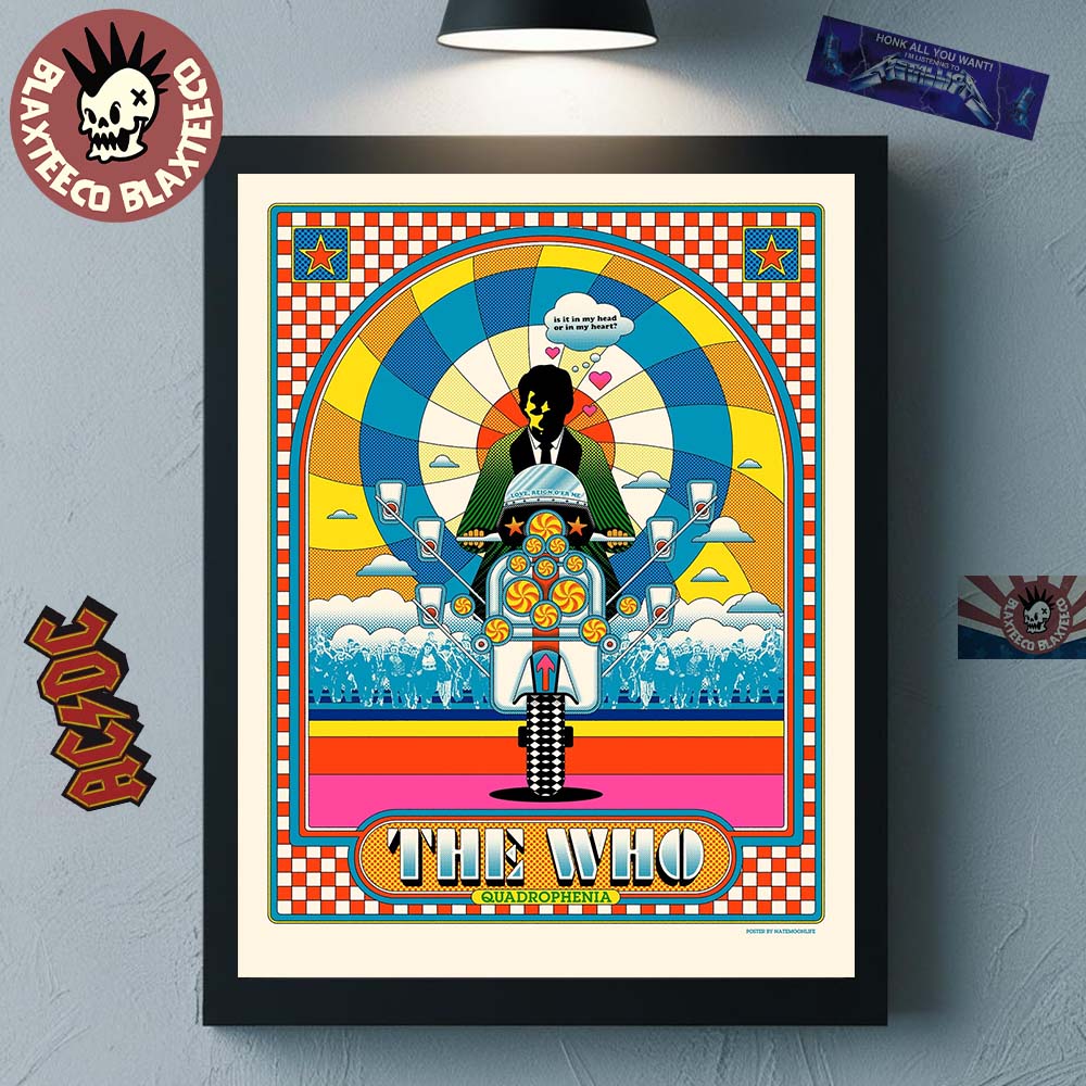 The Who Quadrophenia 60th Anniversary Series 2025 Is It In My Head Or In My Heart Love Reign O’er Me Home Decor Poster Canvas