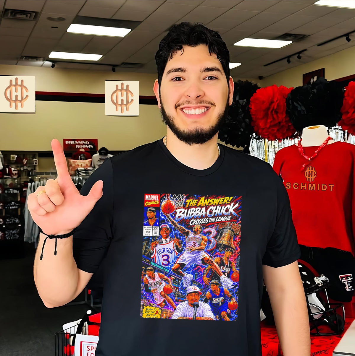 The answer Bubba Chuck crosses the League comic book cover style shirt