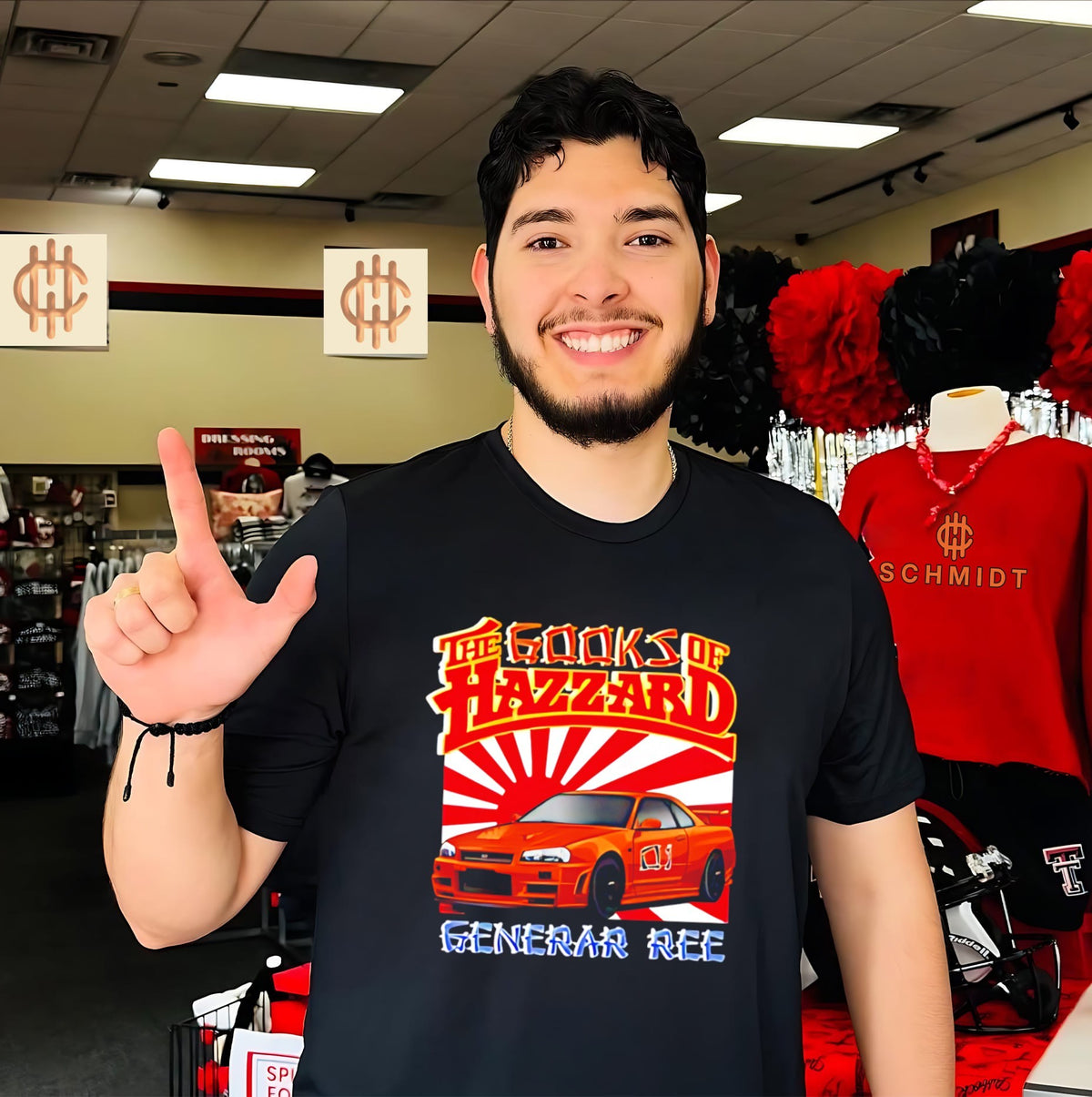 The gooks of Hazzard Generar Ree Japanese rising sun background shirt