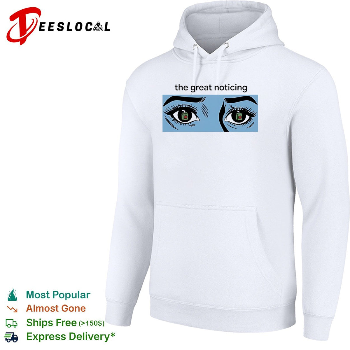 The great noticing Ice blue shirt
