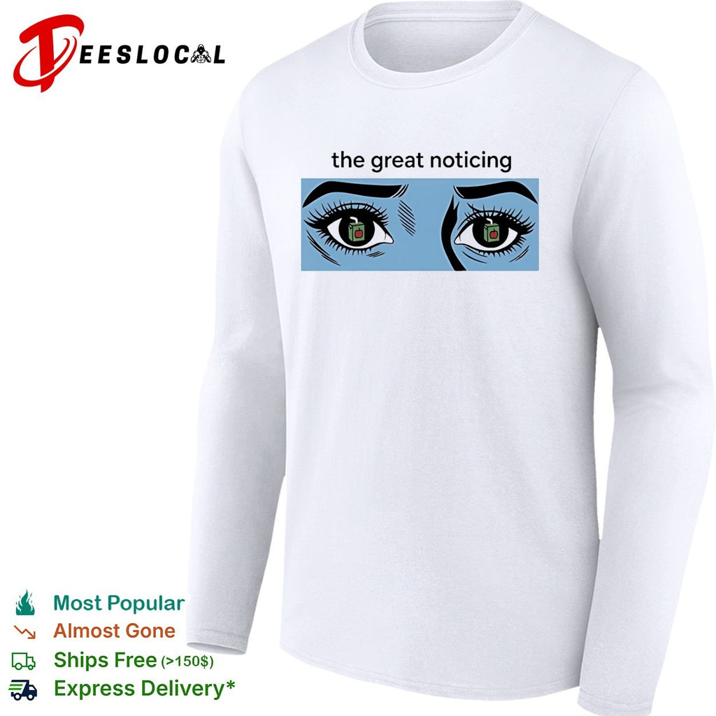 The great noticing Ice blue shirt